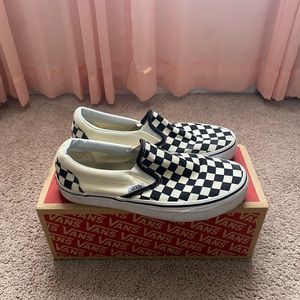 Checkerboard Slip-On Vans